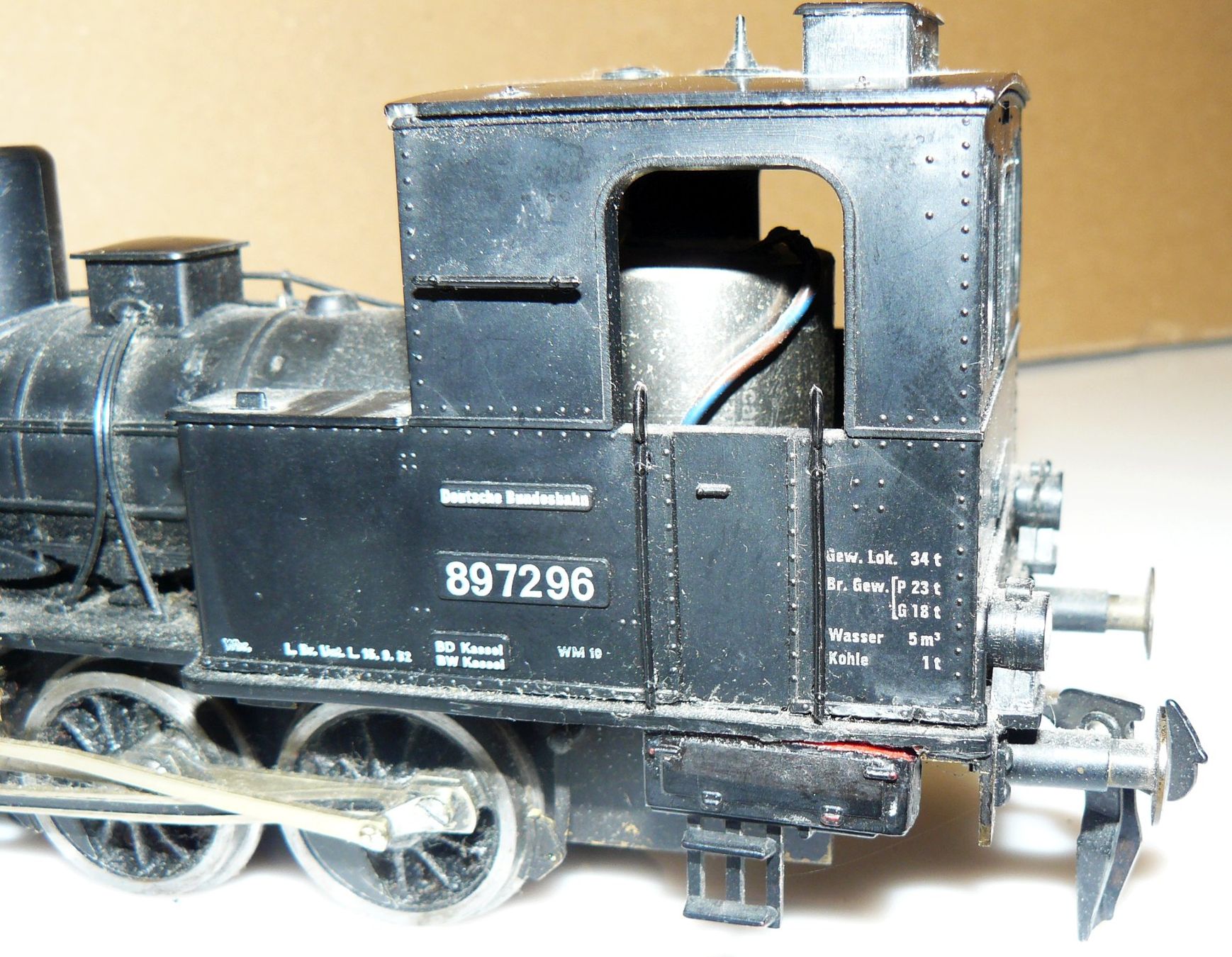Modellini di ferrovie: Dampflok DB 89 7296; Spur 0 – Usato da Hombrechtikon venduto da Luetzelsee 3