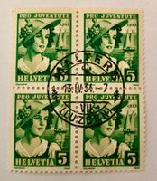 4 er Block Nr.J 65 Malters GESTEMPELT 1933  
