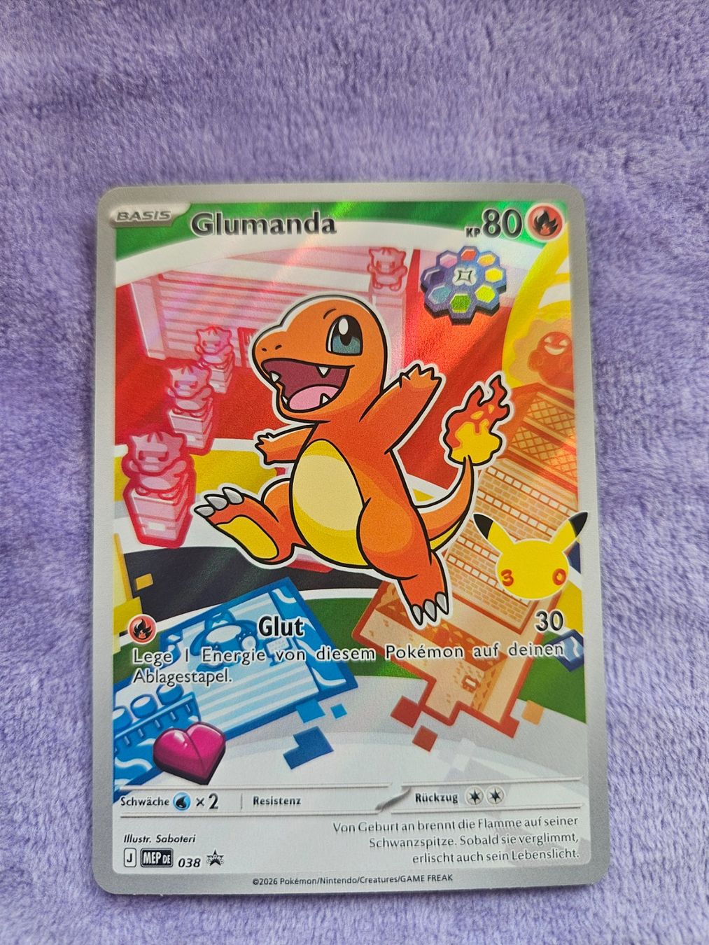 Pokémon Carte collezionabili: MEP (DE) 038 Glumanda DE – Nuovo (secondo la descrizione) da Cham venduto da sirloin28