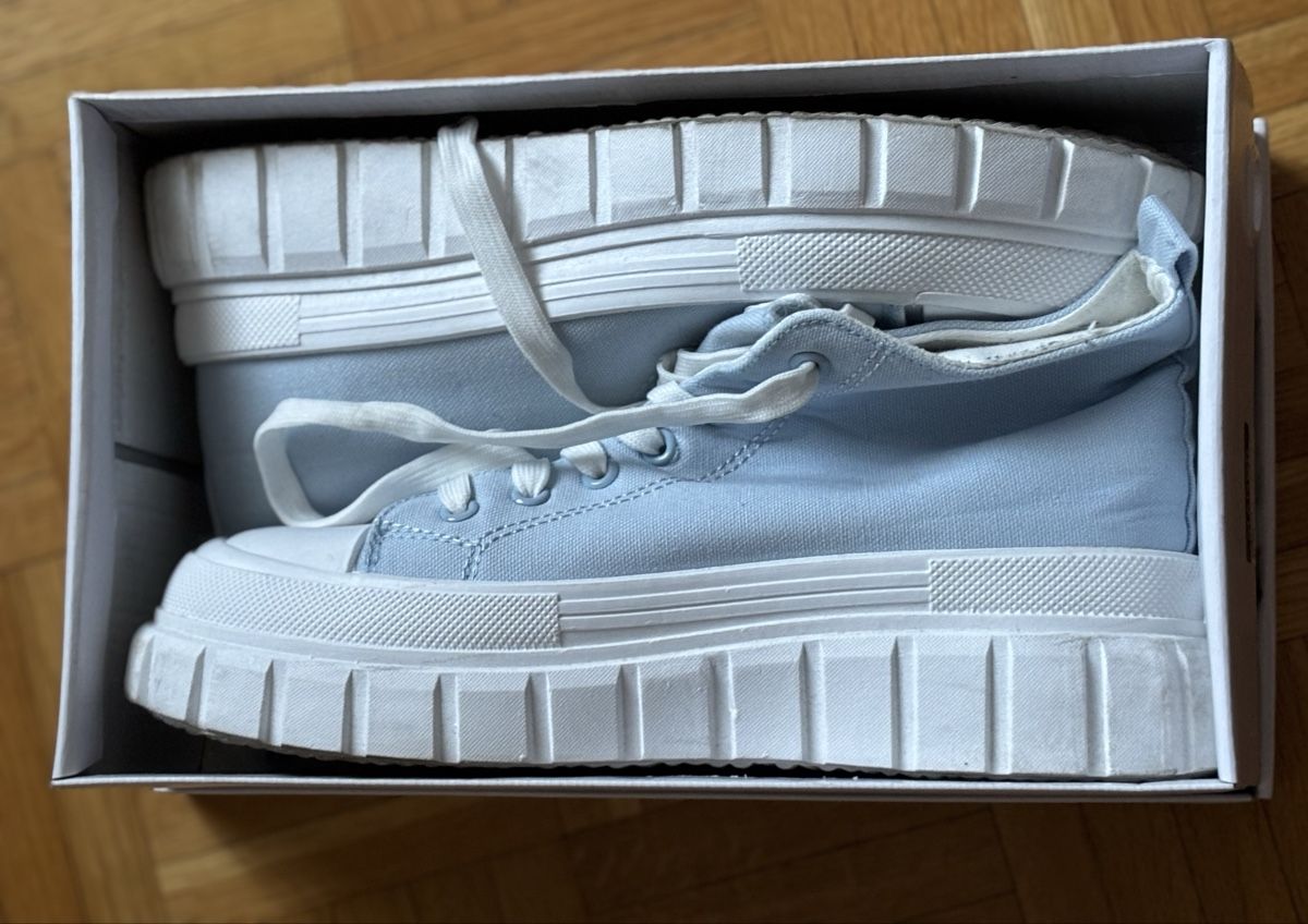 Scarpe da donna: Sneakers High 41 light blue neuwertig  => 10- – Nuovo (secondo la descrizione) da Basel venduto da Seele7 1