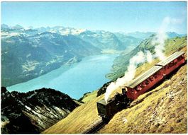 BRIENZER ROTHORN 2369 m ü.M. - Blick auf Brienzersee ca.1960