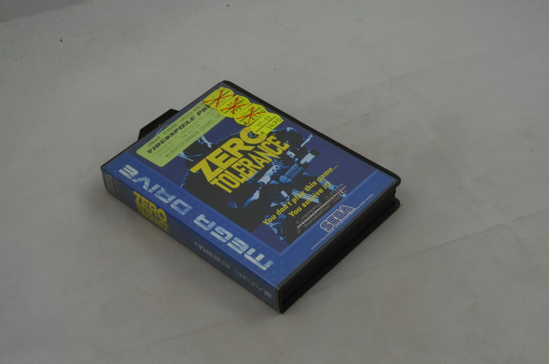 Jeux: Zero Tolerance Sega Mega Drive Spiel CIB – D'occasion à Buchs AG par SellAndBuyX 3