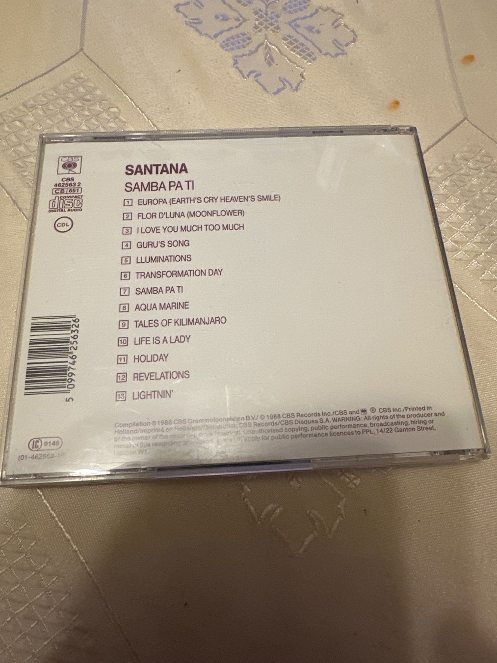 CDs: Santana - Samba Pa Ti – Gebraucht aus Schaffhausen von D-MAC 1