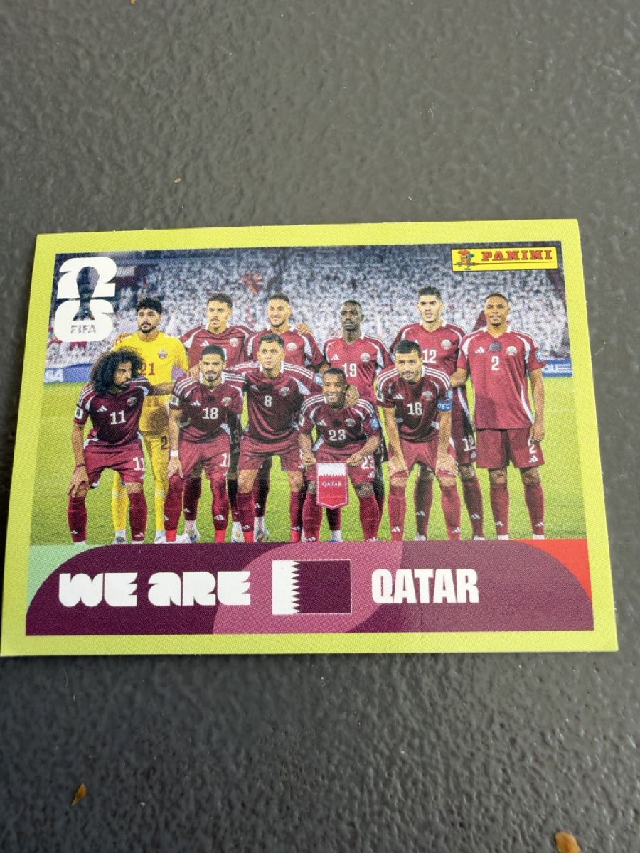 Panini Carte collezionabili: Panini Wm 2026 Bild QAT13 – Nuovo (secondo la descrizione) da Therwil venduto da Juliahengaetnee