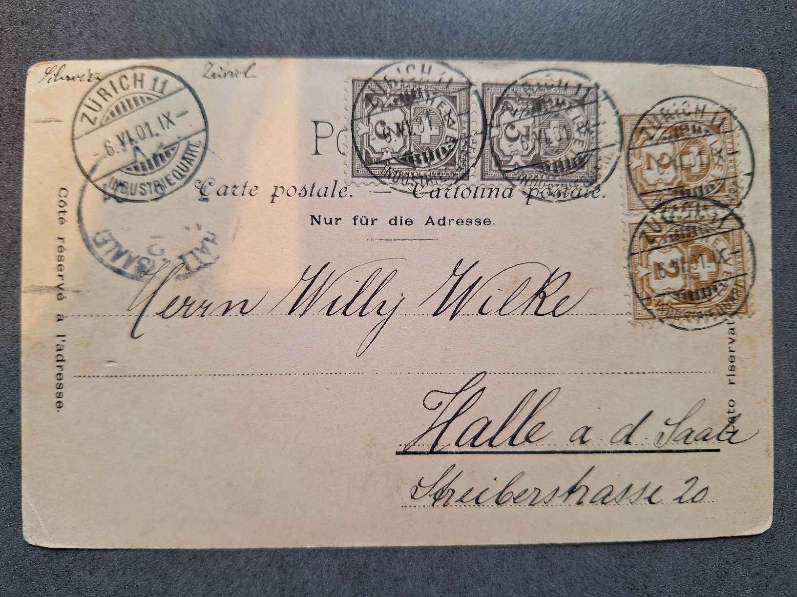 Cartoline postali: Zürich Dampfschwalbe Ansichtskarte – Usato da Balgach venduto da SIMEON27