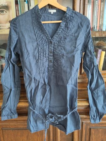 Blaue Bluse für Sommer, Grosse 34