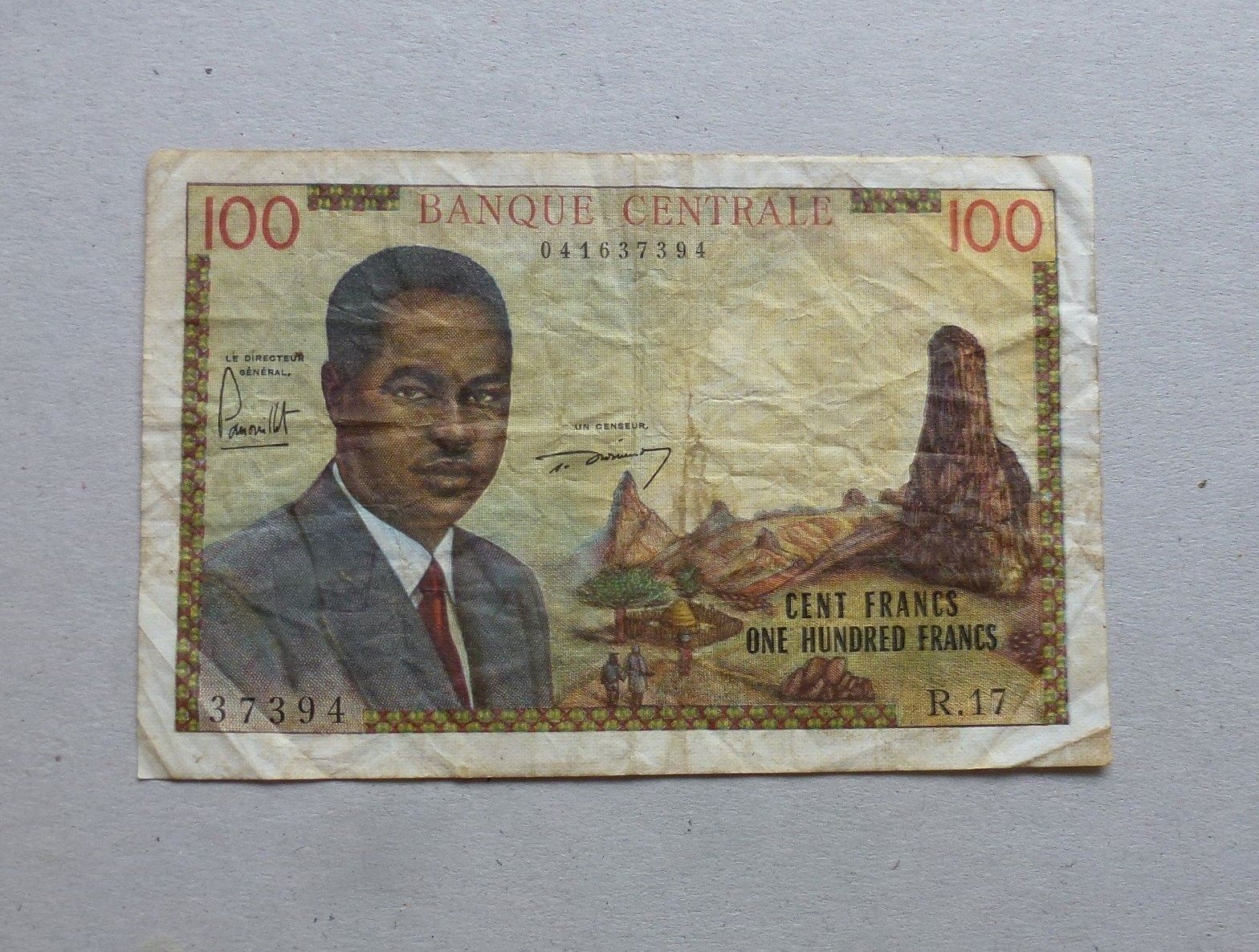 Banconote: Cameroun ++ 100 Francs ND – Usato da Walkringen venduto da Casablanca777