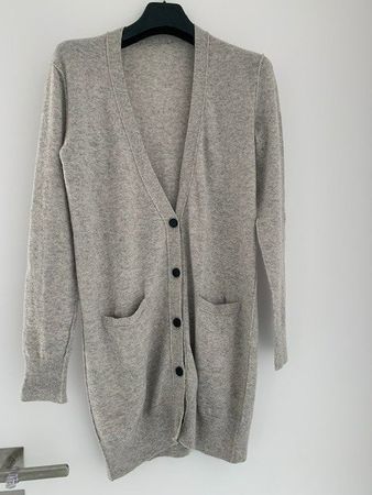 Long gilet gris clair en 100% cachemire de Closed