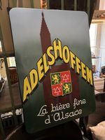 Emailschild, Adelshoffen, Bier, Reklame, Elsass