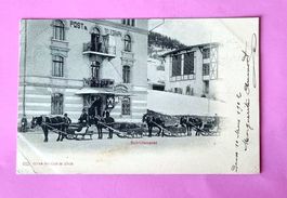 Davos - Schlittenpost - Post & Telegraph - 1902