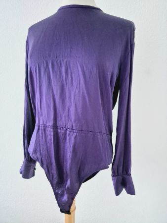 ESCADA BODY TUNIKA BLUSE LILA SEIDE M 38 ITALY,  TOP ZU ROCK