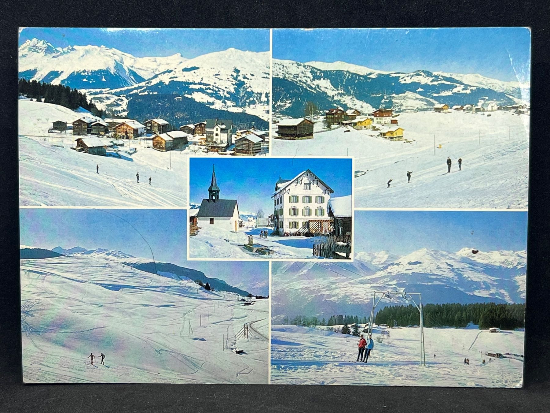 Cartoline postali: Skigebiet Obersaxen 1302m ü.M. GR – Usato da Widnau venduto da Brusi9