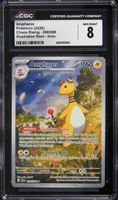 Pokemon Mega Evolution Chaos Rising IR Ampharos #90 CGC 8