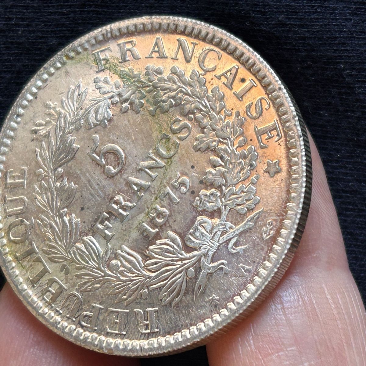 Tutti le monete: Franz.Silbermünze, 5 Francs 1875 – Usato da Laufen venduto da Bellavitaboom 2