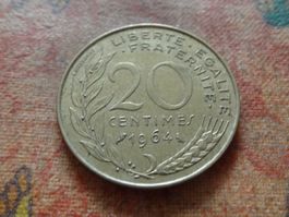FRANCE  20 Centimes  1964  (P)