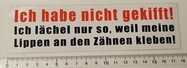 Ich habe nicht gekifft!  (Aufkleber, PVC)