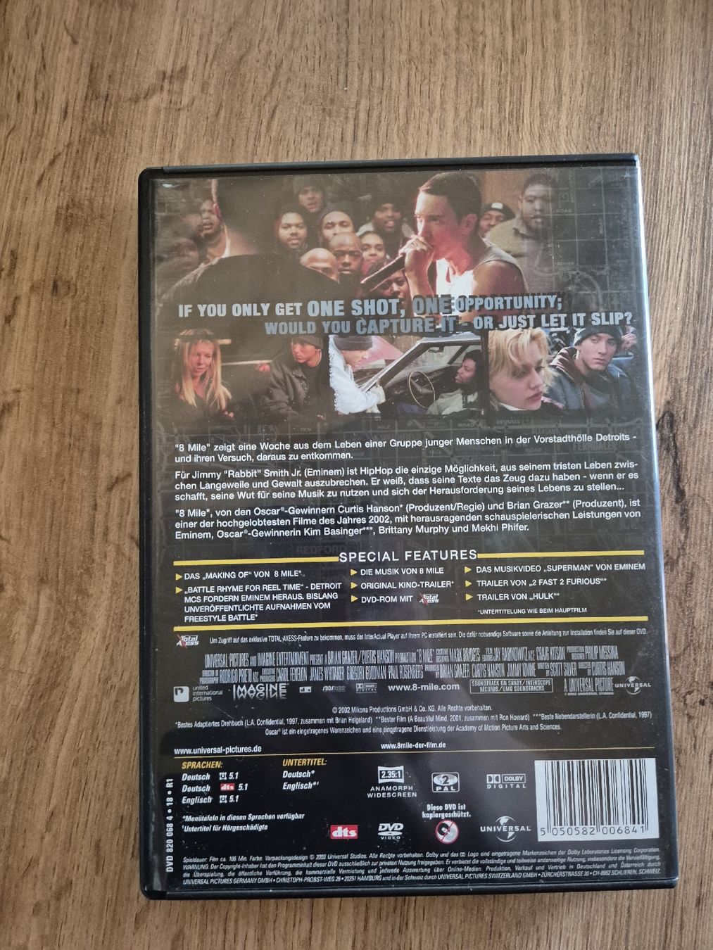 Tutti i DVDs: 8 Mile DVD – Usato da Berneck venduto da jst_nk6y 1