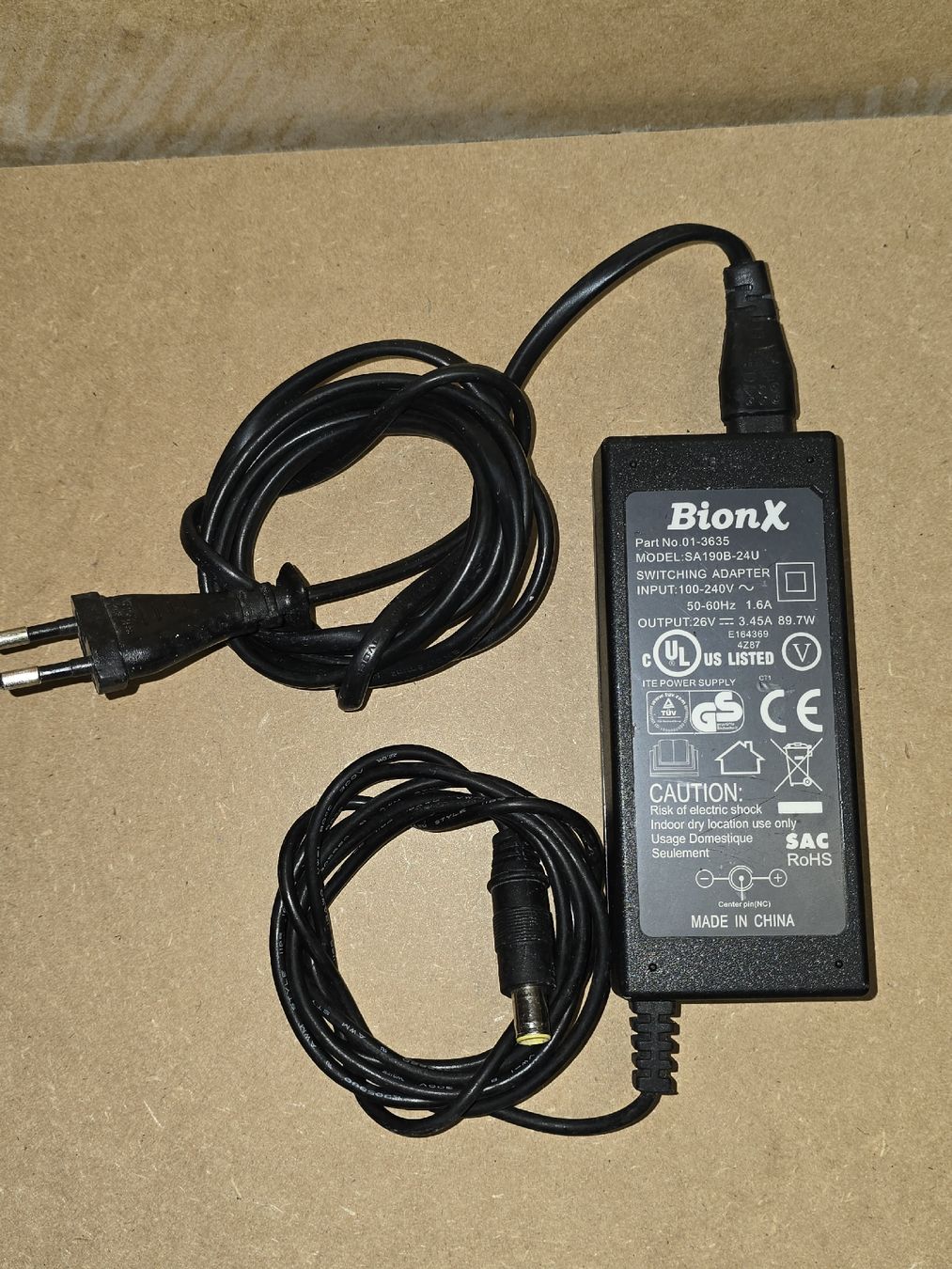 Bionx Chargeurs: Ladegerät E-bike Bionx – D'occasion à Lenzburg par cameleoncolor