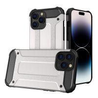 Pour iPhone 14 Pro Max Magic Armor Coque en TPU (Argent)