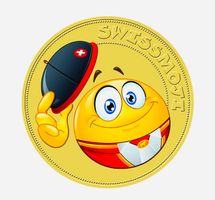 2017, "Swissmoji, Schweiz", vergoldet und farbveredelt top!