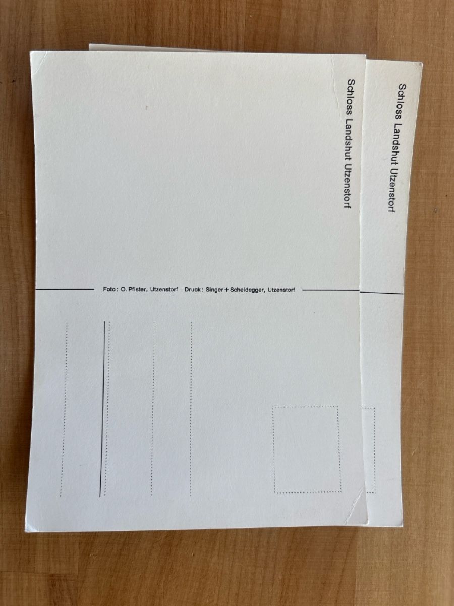 Ansichtskarten: AK von Schloss Landshut Utzenstorf – Gebraucht aus Rümlang von Kartenpost1 1