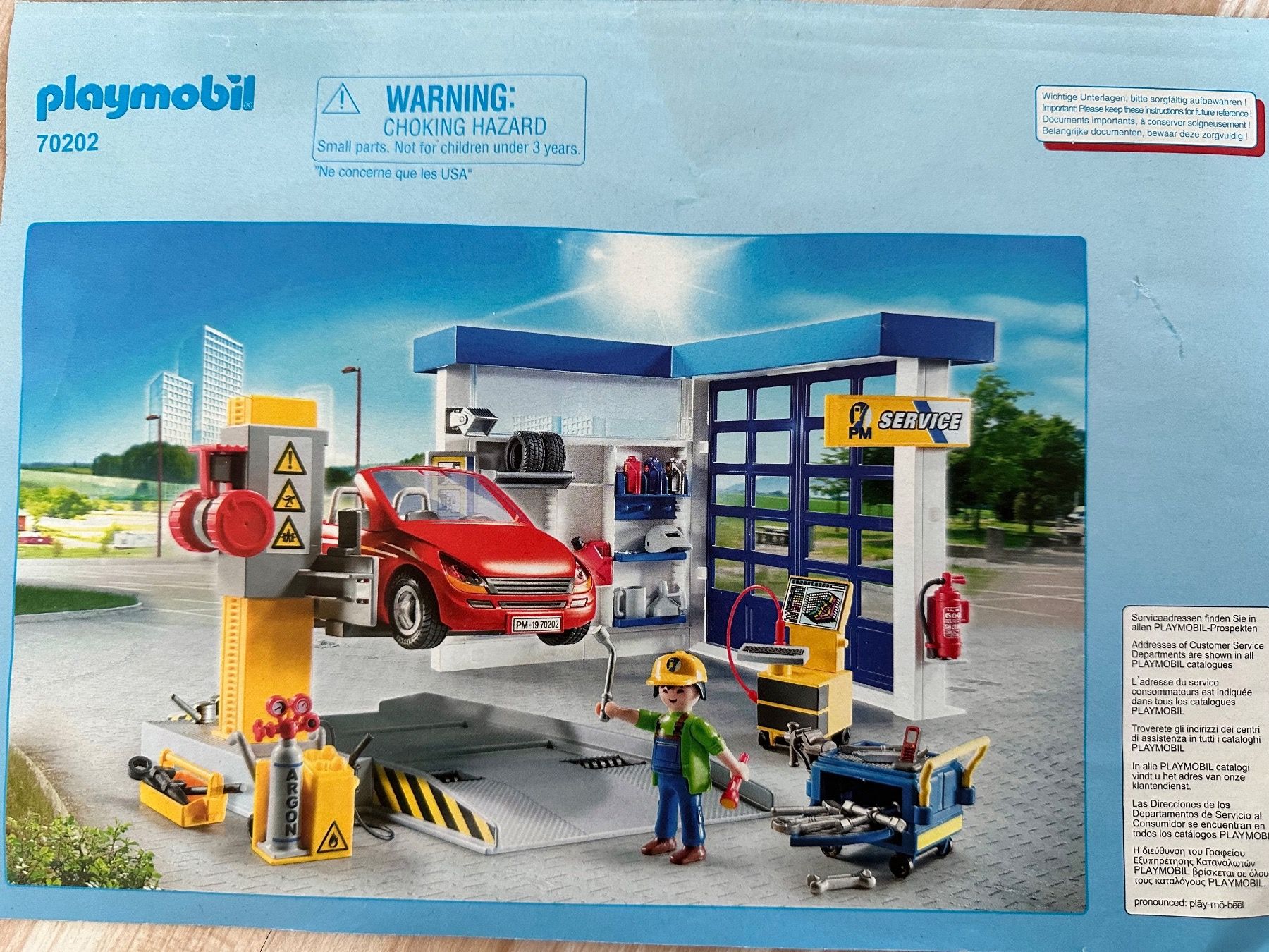 Playmobil Spielzeuge: Playmobil Auto Garage Werkstatt – Gebraucht aus Baar von  3