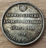 MÜNZE 5.-SFR. SCHWEIZER LANDESAUSTELLUNG ZÜRICH 1939
