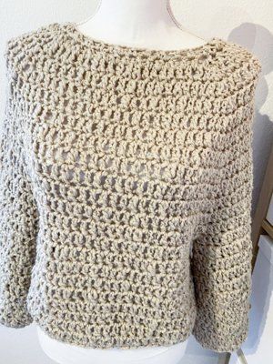 Pulls & Sweat-shirts: Gehäkelte Topdown Pullover Pulli acryl – Neuf (Voir description) à Carabbia par katiamandelli 5