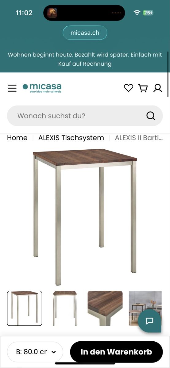Tische: Holz Bar Table - Micasa – Neu (gemäss Beschreibung) aus Zürich von juz_2t2j 6