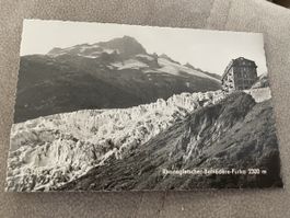 Rhonegletscher-Belvédère-Furka 2300m, alte Ansichtskarte! (5