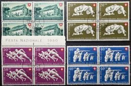 4er Pro Patria 1949/1950 ET-gest. SBK> 300.-
