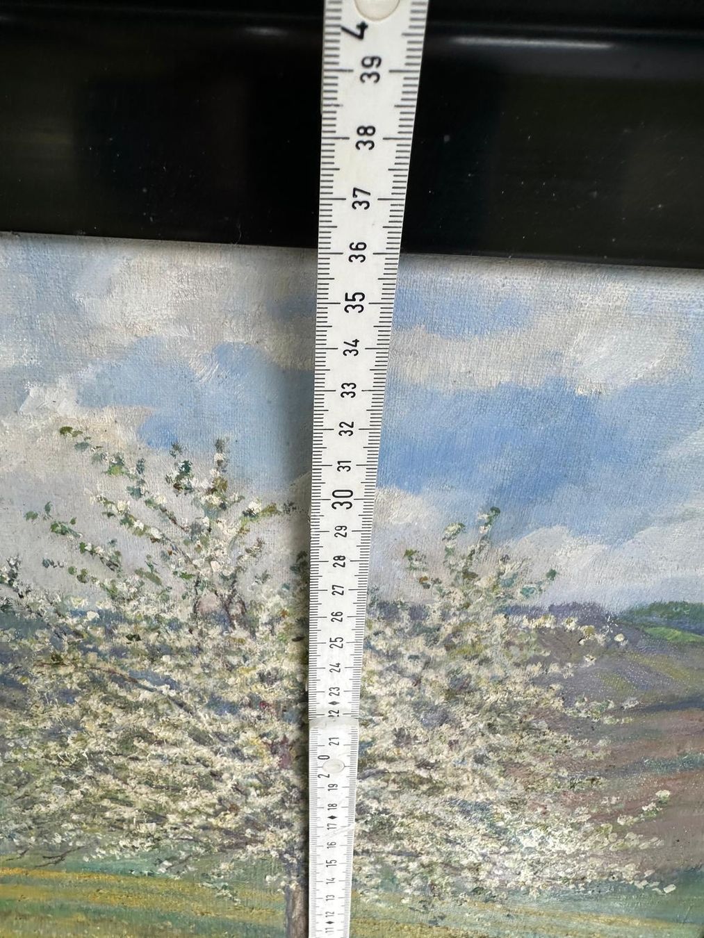 Dipinti: Vintage Spring Landscape Painting, Framed, Signed, 1923 – Usato da Lausanne venduto da vas_cdb2 7