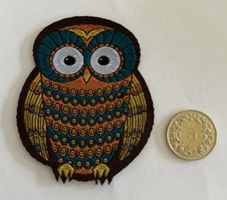 Eulen Badge Aufnäher zum Aufbügeln oder Aufnähen! (55)