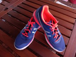 Asics HallenschuGel Rocket Sneakers, Blau-Pink, Gr. 41.5 Neu