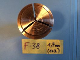 1.7mm Schaublin Druck Spannzange F38 76-72 164E