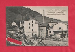 Grüsch (GR) Uberschwemmungsgebiet anno 1910