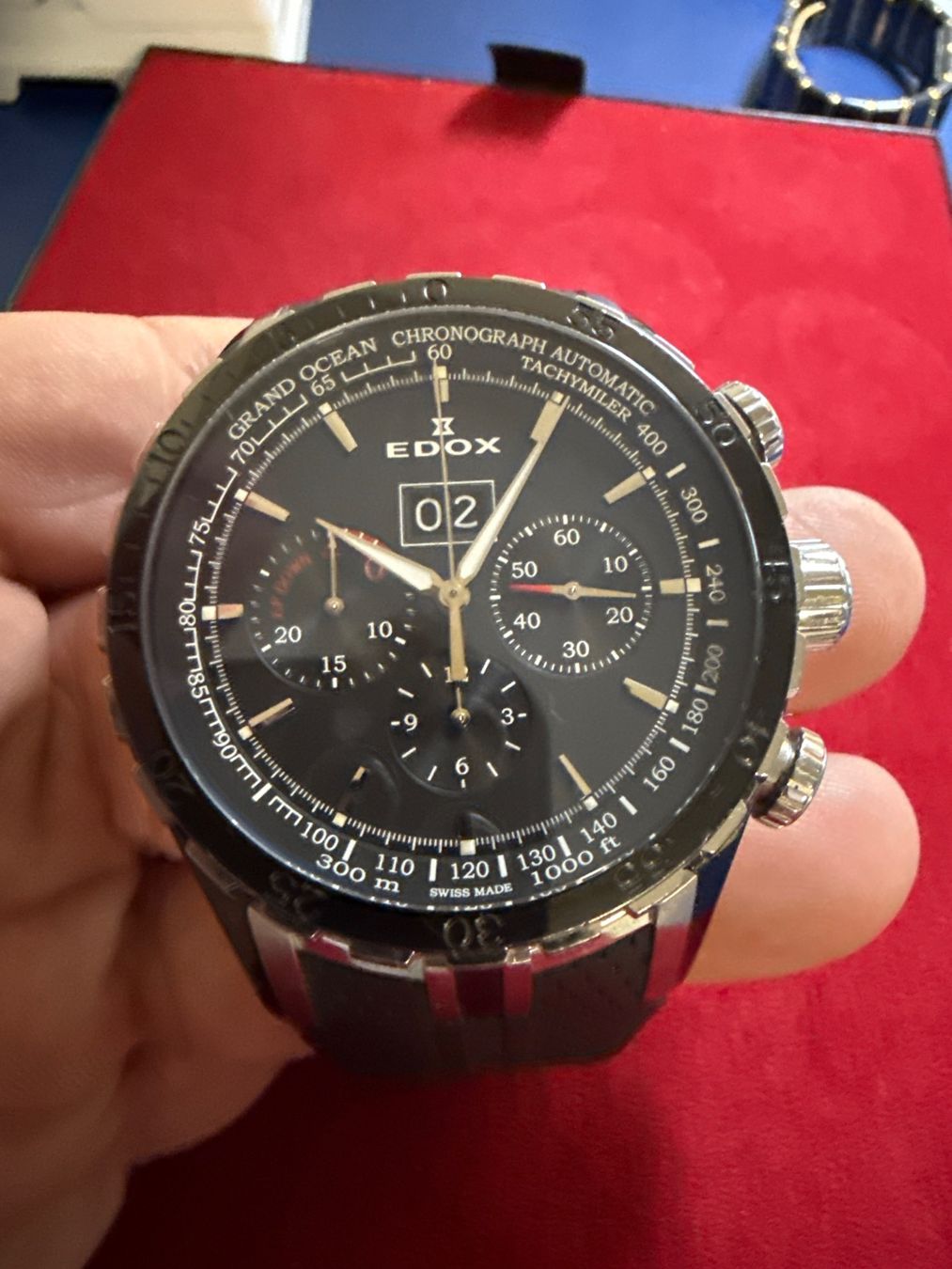 Edox Orologi: Edox Special Edition Automatic 48 mm – Usato da Pfeffingen venduto da Allhandelklgwatches