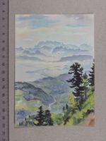 Zürich, Künstlerkarte K. Schwarz, Uetliberg, Sihltal
