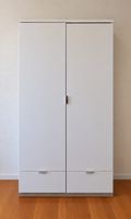 Kinderkleiderschrank, weiss, mit 2 Türen und 2 Schubladen