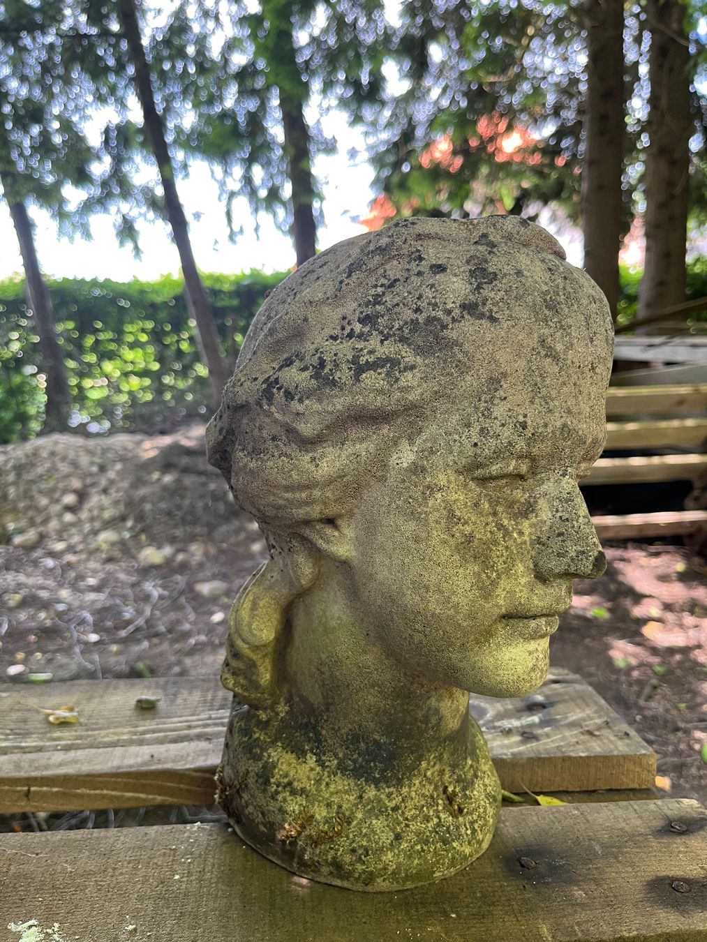 Statuette: Gartenstatue, Kopf, Skulptur – Usato da Oberentfelden venduto da Fabianbeboux 2