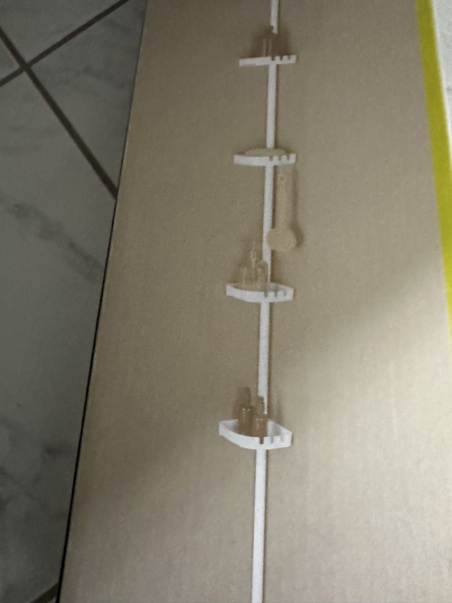 Scaffali: Teleskop-Badregal, Duschregal mit Ablage weiss – Nuovo e nell'imballaggio originale da Adliswil venduto da Jos_Account