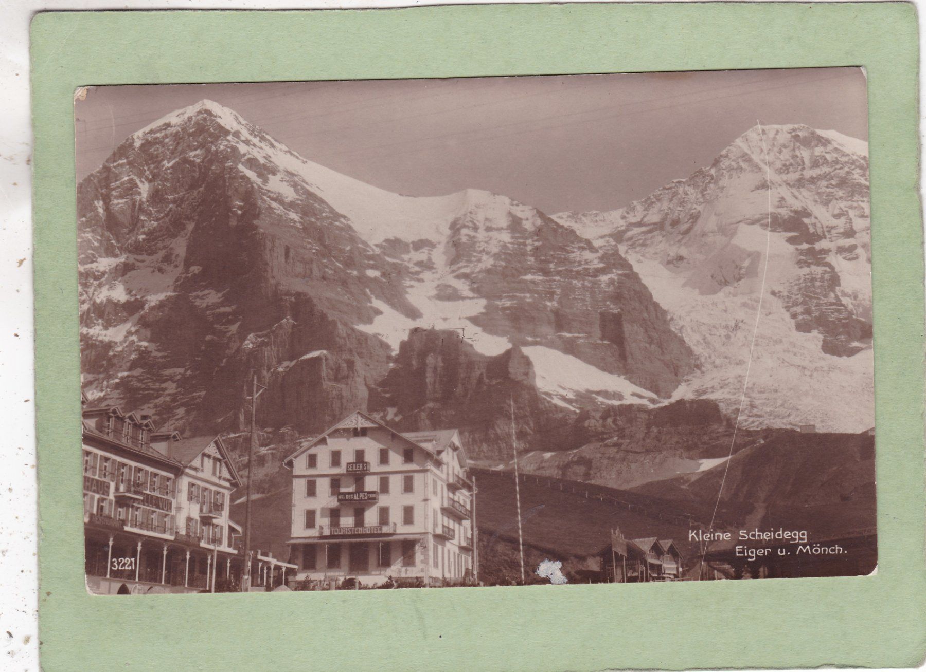 Cartoline postali: Kleine Scheidegg Eiger u Mönch 1922 – Usato da Herisau venduto da Lisegrat2008