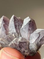 Elestial Amethyst/Skelet Quartz Mineralien Stufe ohne Sockel