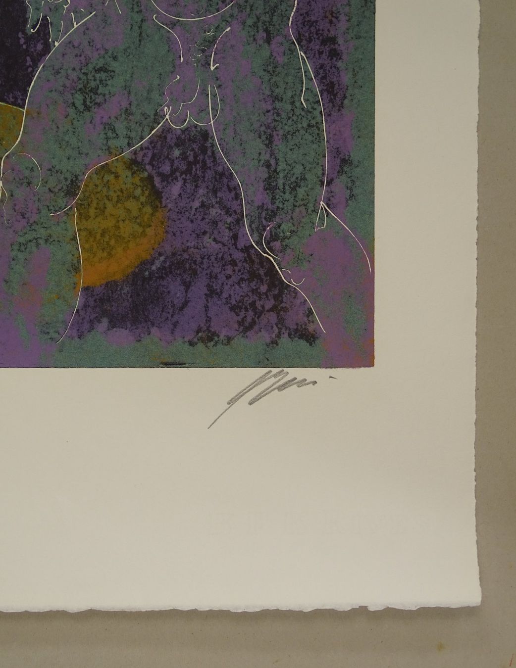 Grafica & Litografie: HANS ERNI: ATHLETEN, KUGELSTOSSER, LITHOGRAPHIE – Usato da Grüningen venduto da Kartensammler 2