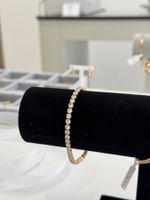 Exklusives Tennis-Armband in Roségold, ideal als Geschenk!