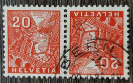 TR107 Timbre Suisse Oblitere 19xx