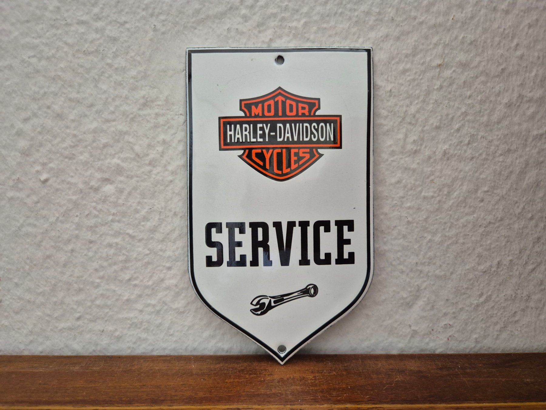 Harley-Davidson Schilder: Emailschild Harley Davidson Service Motorrad Emaille Schild – Neu (gemäss Beschreibung) aus Schaffhausen von pfanis09