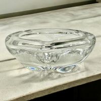 Coupelle cendrier vide-poche en cristal Val Saint Lambert