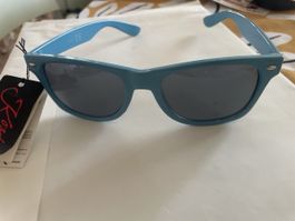 Jugend Sonnenbrille Blau mit Etikett Neu