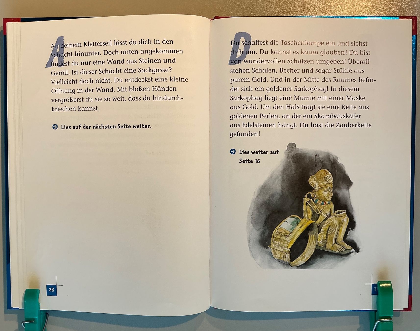 Libri: Abenteuerbuch "Das Grab der Mumie" Ravensburger – Usato da Wil SG venduto da elrawi 3